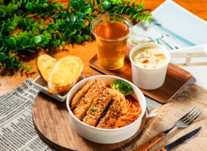 日式炸豬排義大利麵